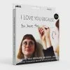 Lucinda's 'I Love You Because' Mirror Sticker + Pen New