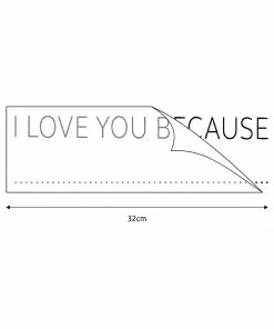 Lucinda's 'I Love You Because' Mirror Sticker + Pen New 9 Lucinda's 'I Love You Because' Mirror Sticker + Pen New