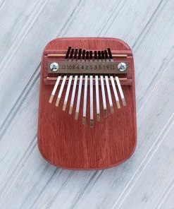 Lucinda's Purple Heart 12 Key Thumb Piano New