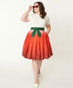 Lucinda's Ombré Strawberry Skirt