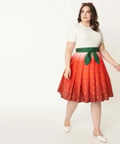 Lucinda's Ombré Strawberry Skirt