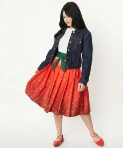 Lucinda's Ombré Strawberry Skirt