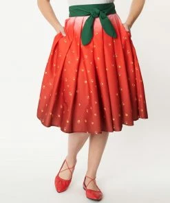 Lucinda's Ombré Strawberry Skirt