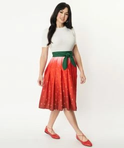 Lucinda's Ombré Strawberry Skirt