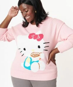 Lucinda's Hello Kitty Morning Coffee Sweater New