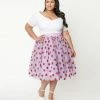 Lucinda's New Lavender Glitter Strawberry Skirt
