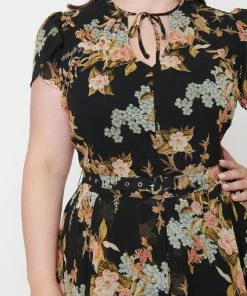 Lucinda's Floral Bouquet Dahlia Dress