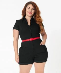 Lucinda's New Black Patsy Romper