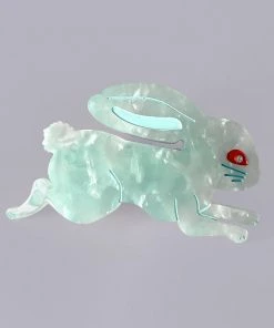 Lucinda's Lingonberry Blue Bunny Hair Clip