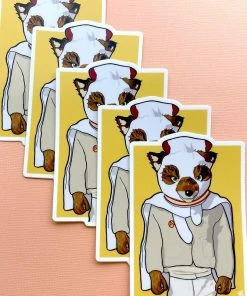 Lucinda's New Fantastic Mr. Fox Ash Sticker 7 Lucinda's New Fantastic Mr. Fox Ash Sticker