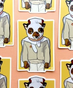 Lucinda's New Fantastic Mr. Fox Ash Sticker 6 Lucinda's New Fantastic Mr. Fox Ash Sticker