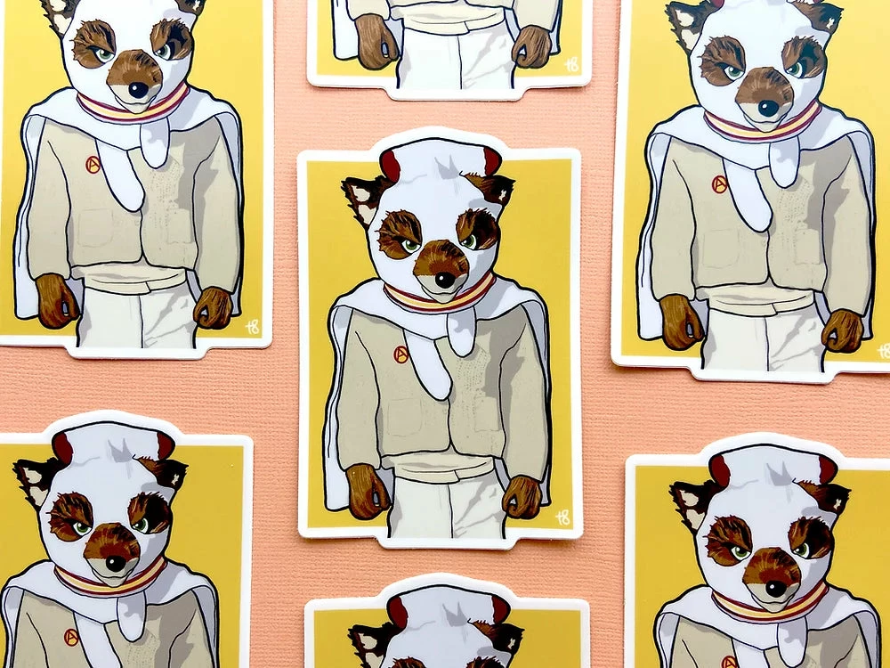 Lucinda's New Fantastic Mr. Fox Ash Sticker 4 Lucinda's New Fantastic Mr. Fox Ash Sticker