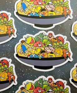 Lucinda's Nostalgic Fruit Bowl Sticker New