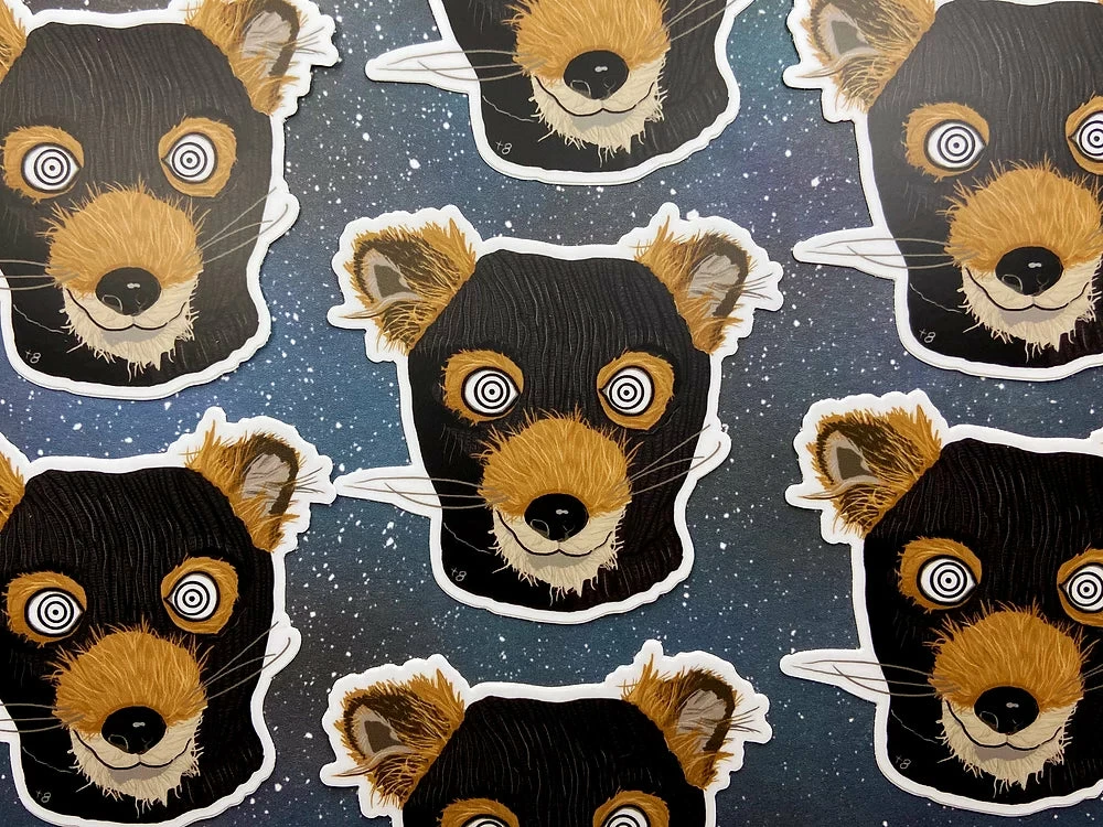 Lucinda's Fantastic Mr. Fox Bandit Sticker New 3 Lucinda's Fantastic Mr. Fox Bandit Sticker New