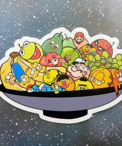 Lucinda's Nostalgic Fruit Bowl Sticker New