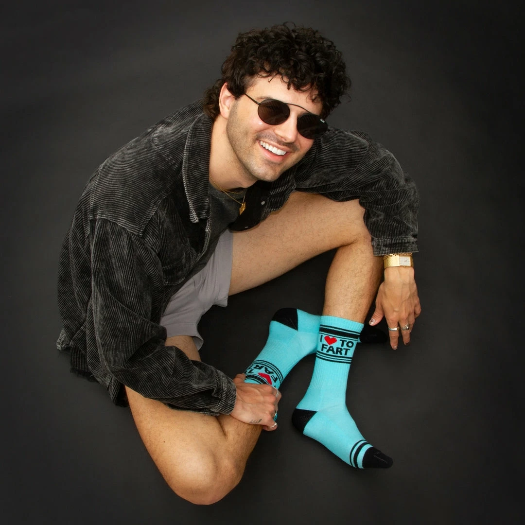 Lucinda's Wichita I ❤️ To Fart Socks New 4 Lucinda's Wichita I ❤️ To Fart Socks New