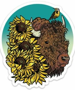 Lucinda's Buffalo Meadowlark Sticker