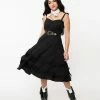 Lucinda's Black Fringe Swing Dress