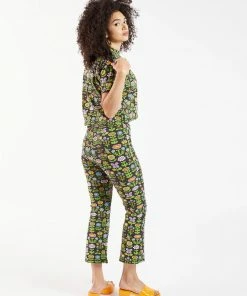 Lucinda's New Awesome Blossoms Cropped Kick Flares By Nooworks