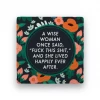 Lucinda's Wichita Gifts Happily Ever After Floral Coaster