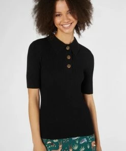 Lucinda's Black Flores Sweater