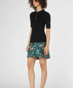 Lucinda's Black Flores Sweater