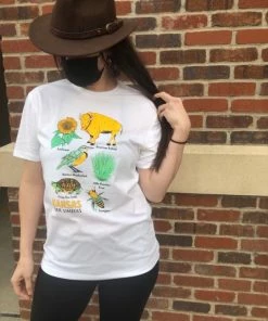 Lucinda's New Kansas Symbols Tee