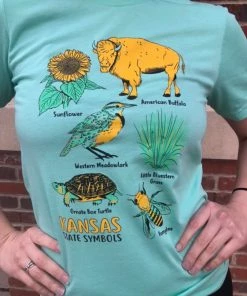 Lucinda's New Kansas Symbols Tee