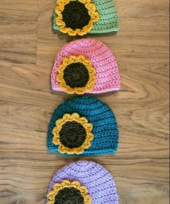 Lucinda's Crochet Sunflower Hat New