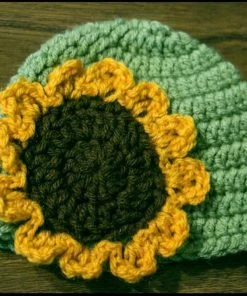 Lucinda's Crochet Sunflower Hat New