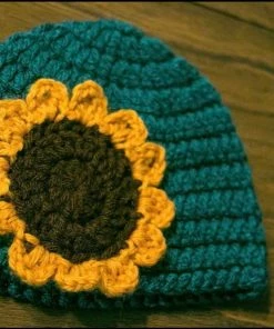 Lucinda's Crochet Sunflower Hat New