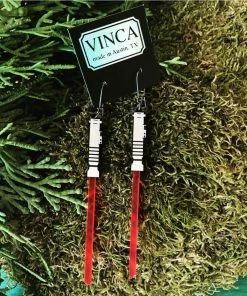 Lucinda's Red Like Saber Earring New