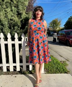 Lucinda's New Psychedelic Eyes Dahlia Dress By Nooworks
