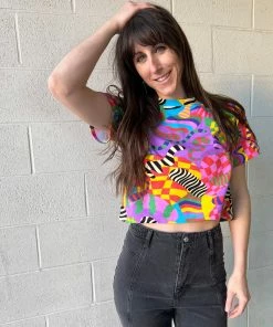 Lucinda's Party Time Crop Top By Nooworks New