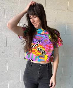 Lucinda's Party Time Crop Top By Nooworks New