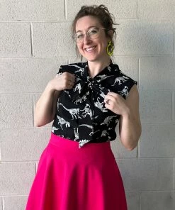 Lucinda's Glow In The Dark Fossils Bow Top New