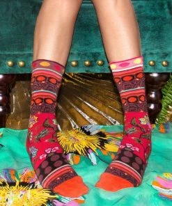 Lucinda's Red Fille Socks