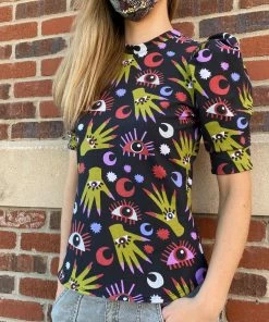 Lucinda's New Witchy Ways Puff Sleeve Top By Nooworks