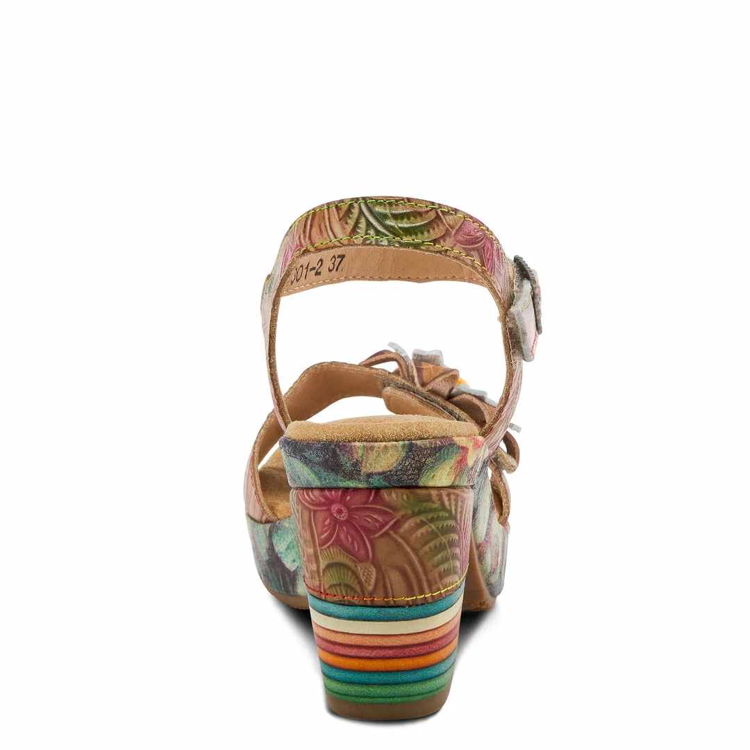 Lucinda's New Multi Leilanie Slingback Sandals 6 Lucinda's New Multi Leilanie Slingback Sandals