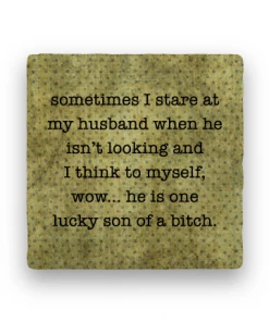 Lucinda's Wichita Gifts Lucky SOB Coaster