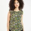 Lucinda's Awesome Blossoms Muscle Tee By Nooworks New