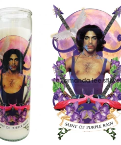 Lucinda's Saint Of Purple Rain Prayer Candle