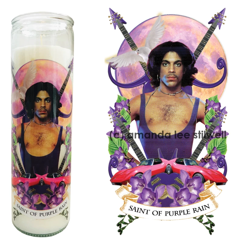 Lucinda's Saint Of Purple Rain Prayer Candle 3 Lucinda's Saint Of Purple Rain Prayer Candle