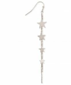 Lucinda's Wichita Jewelry Silver Star Chain Earring
