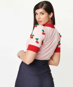 Lucinda's New Pink & Cherry Prim & Pretty Sweater