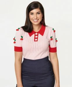 Lucinda's New Pink & Cherry Prim & Pretty Sweater