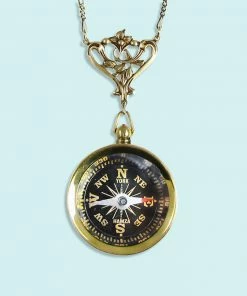 Lucinda's Ornate Compass Necklace New
