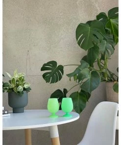 Lucinda's Acapulco Stemm Silicone Wine Glasses New