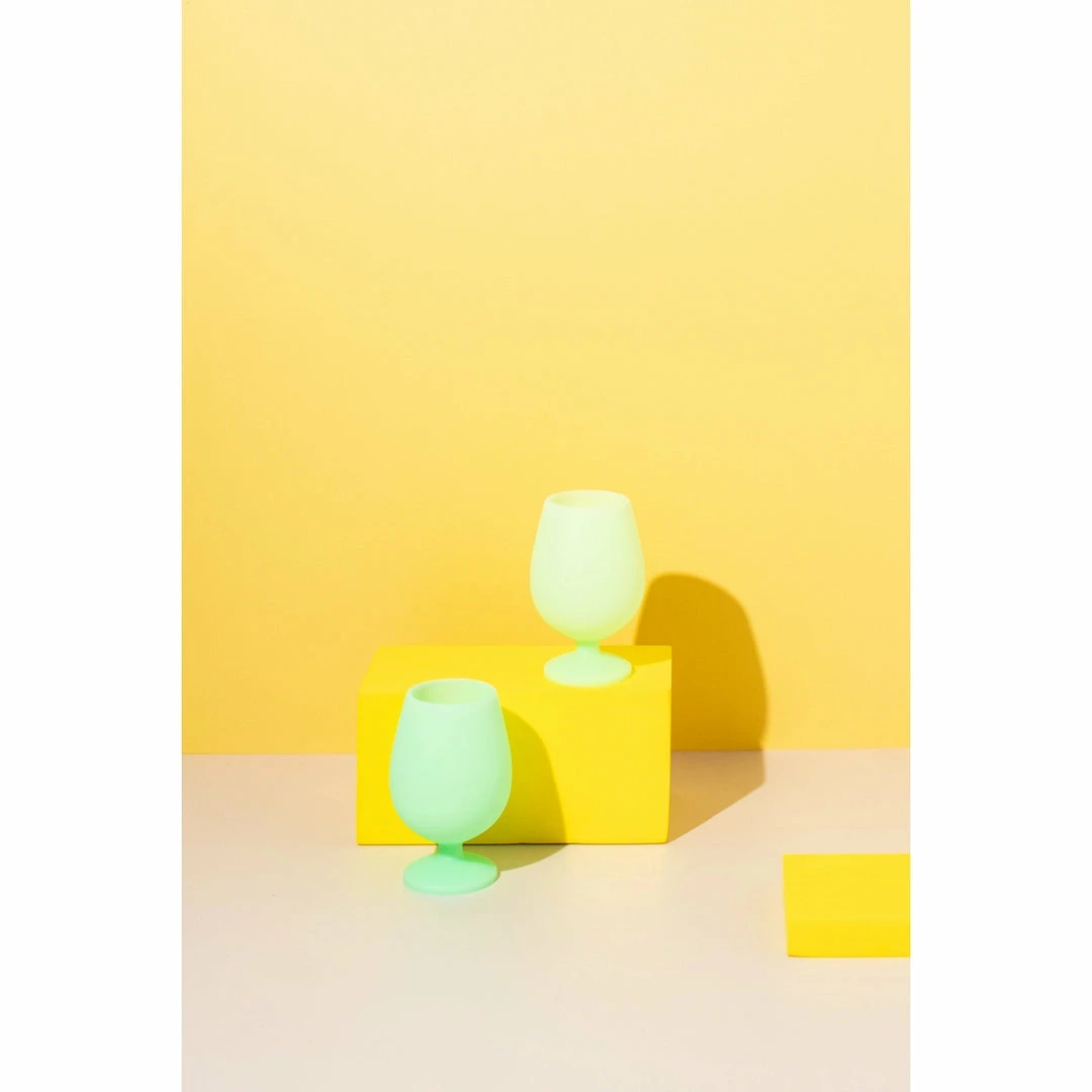 Lucinda's Acapulco Stemm Silicone Wine Glasses New 6 Lucinda's Acapulco Stemm Silicone Wine Glasses New