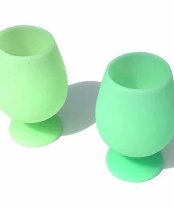 Lucinda's Acapulco Stemm Silicone Wine Glasses New
